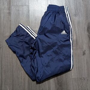 Vintage Y2K Adidas Track Pants Navy Blue Breakaway
